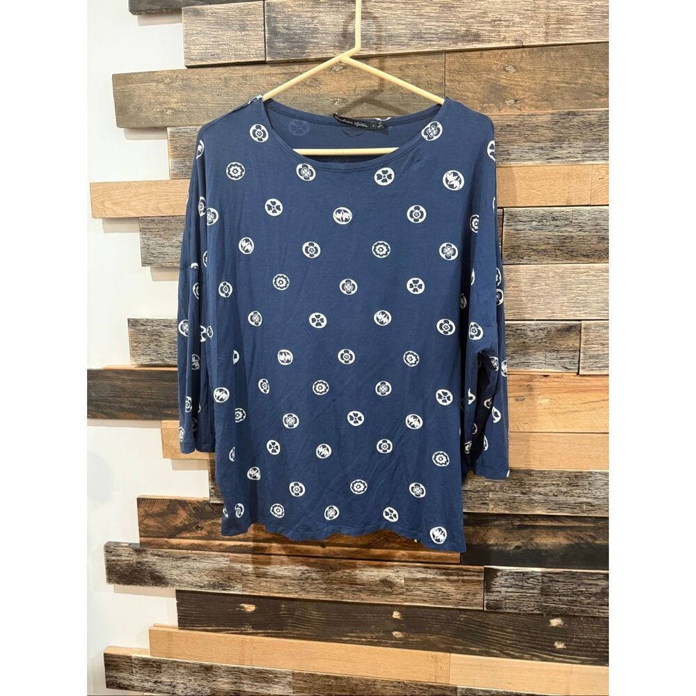 Gudrun Sjoden top blouse sz L